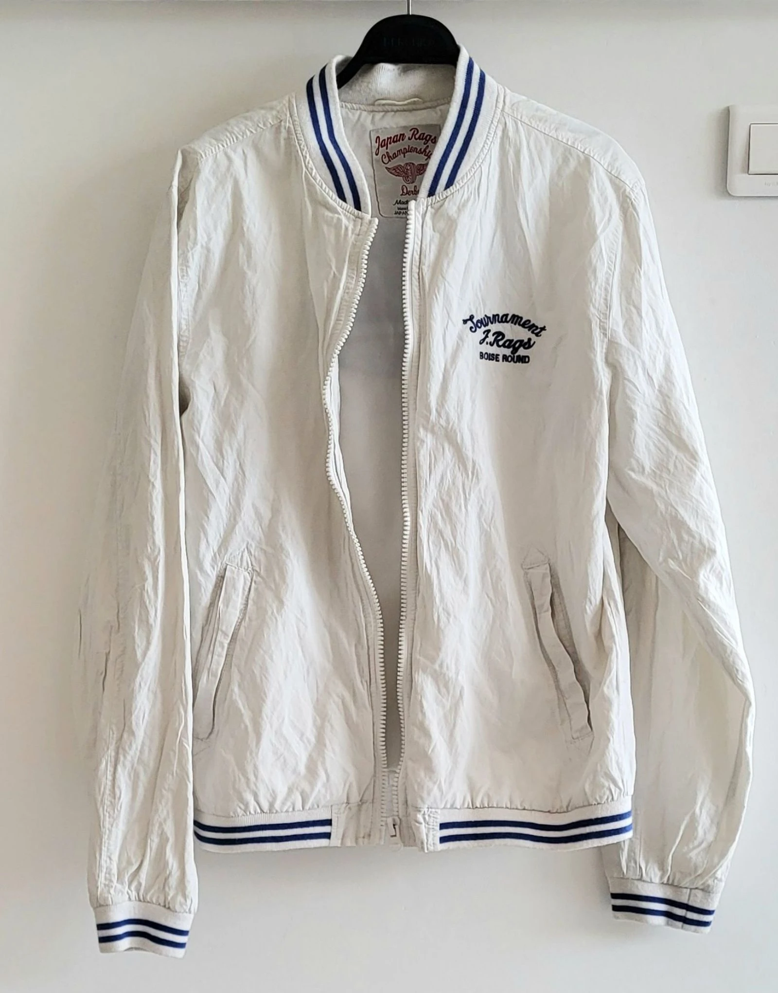 Japan Rags Champion ship Veste/Blouson Teddy TM/TFr38-Branco-Corte reto em OT – photo 6